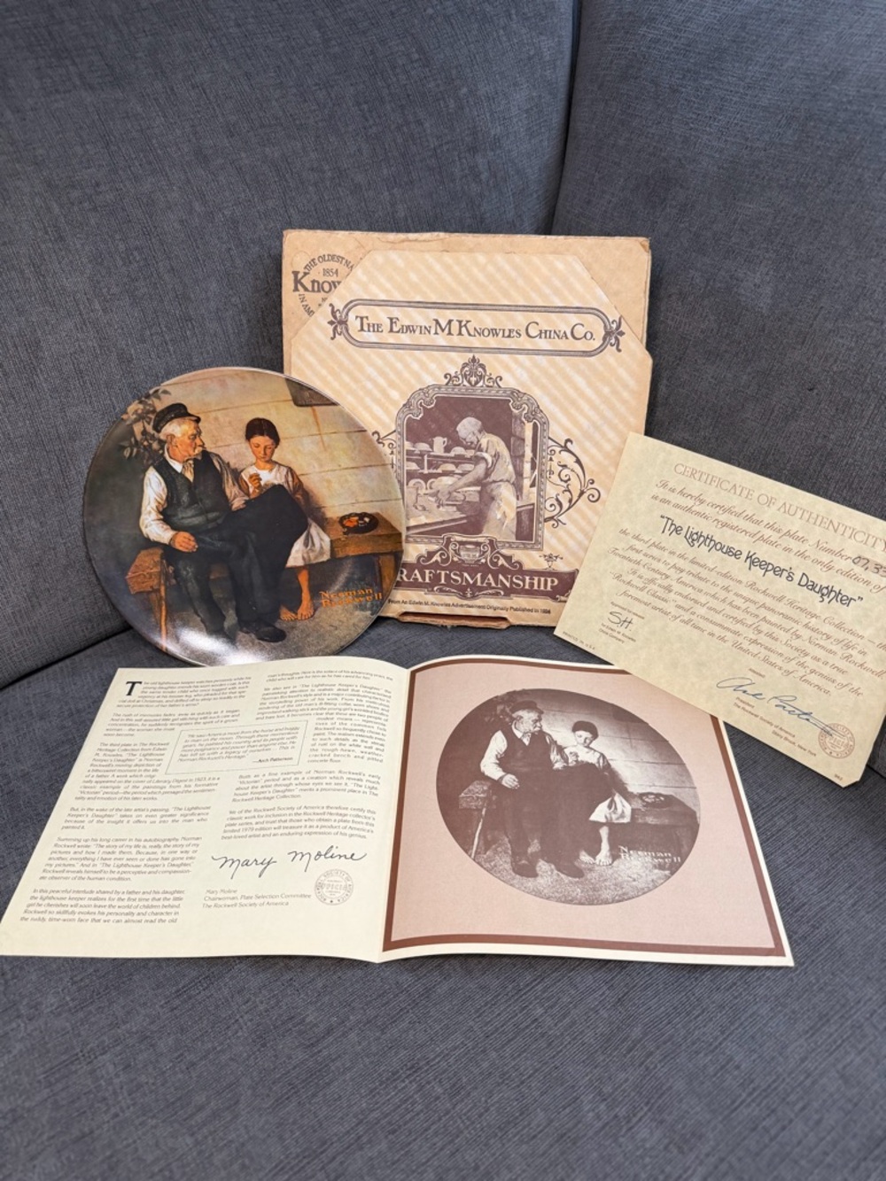 Norman Rockwells “The Lighthouse Keeper’s Daughter” Knowles Collector Plate